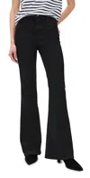 Daze Sunset Flare High Rise Flare Jeans After Party In Black