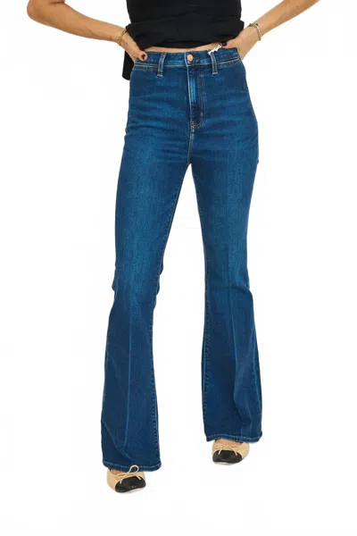 Daze Sunset High Rise Flare Leg Jean In Magic Hour In Blue