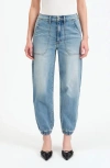 Daze Champ High Rise Tapered Jogger In Wings In Wings