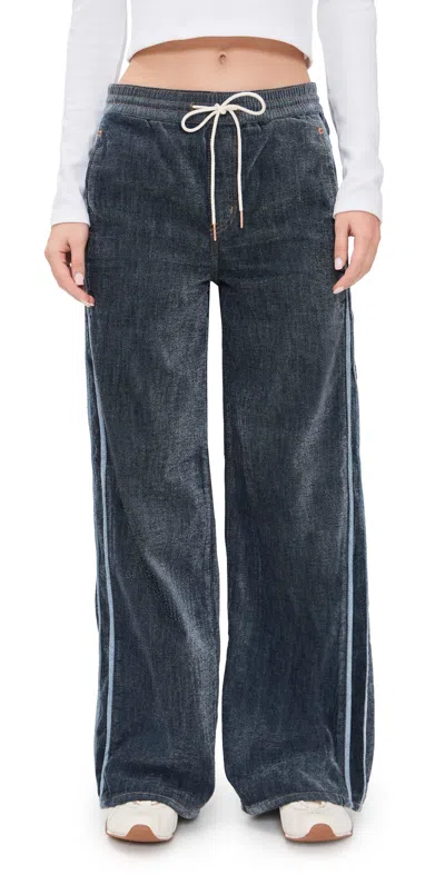 Daze The Cozy Jean Wide Leg Pull-on Jeans Sky Whisper