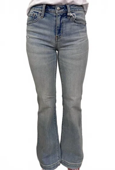 Daze The Heartbreaker Mid Rise Flare Jeans In Blue