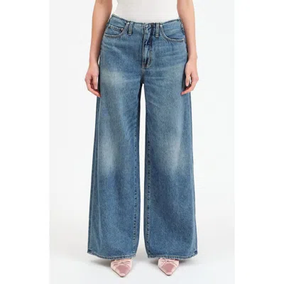Daze The Kickback High Waist Wide Leg Jeans In No Doubt