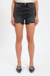Daze Knockout Highrise Denim Short In Night Life Vintage In Night Life Vintage