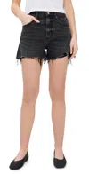 Daze Knockout Highrise Denim Short In Night Life Vintage In Night Life Vintage