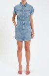 Daze Topanga Denim Romper In Blue