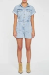 Daze Topanga Romper Ss Romper In Dolphin In Dolphin