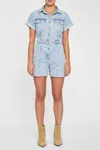 Daze Topanga Romper Ss Romper In Dolphin In Multi