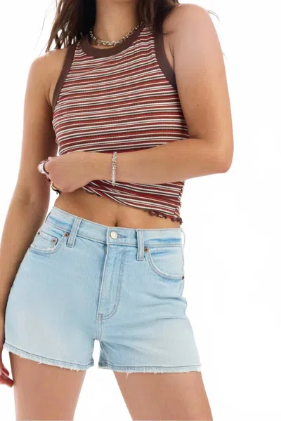 Daze Troublemaker High Rise Shorts In All Out In Multi