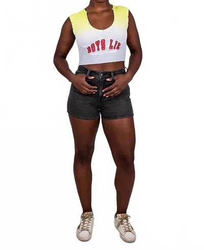 Daze Troublemaker High Rise Shorts In Twilight In Animal Print