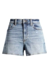 Daze Troublemaker High Waist Distressed Denin Shorts In Eye To Eye Vintage