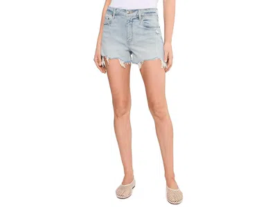 Daze Troublemaker High-rise Shorts In Blue