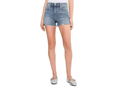 Daze Troublemaker High-rise Shorts In Blue