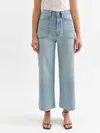 Daze Valley Girl Wide Leg Ankle In Romcom In Blue
