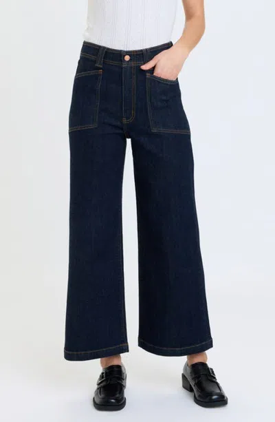 Daze Valley Girl Wide Leg Jeans In Rinse