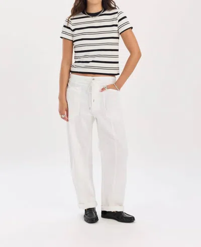 Daze Villa Drawstring Pant In Lamb In Purple