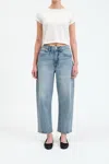 Daze Westward Barrel Leg Jean In Blur In Blue