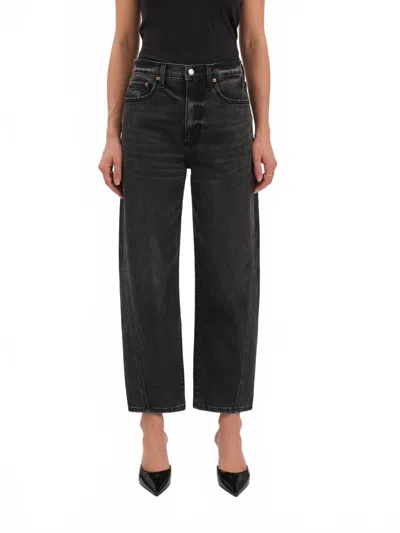 Daze Westward Barrel Leg Jean In Night Life In Black