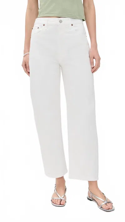 Daze Westward Barrel Leg Jeans In Swan In Gray