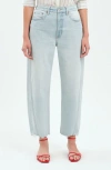Daze Westward Fray Hem Ankle Barrel Jeans In Lost Love Vintage