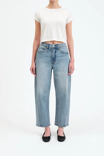 Daze Westward High Rise Barrel Leg Jeans In Blur
