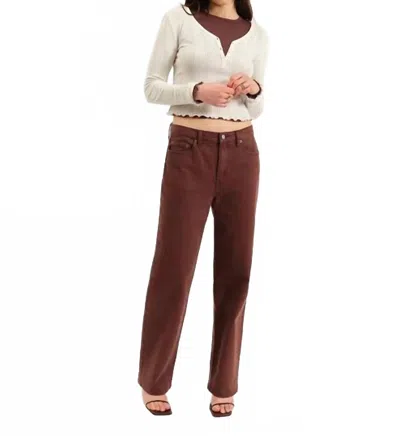 Daze Women's 1999 Slouch 90s Fit Jean In French Roast In Brown