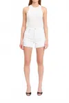 Daze Bottom Line Shorts In Marshmallow In White
