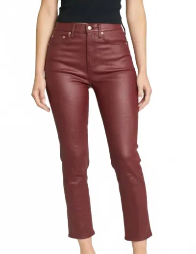 Daze Women's Daily Driver Jeans In Coated Wine Lips In Brown