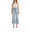 Daze Women's Denim Pleaser High Rise Wide Ankle Pant In Miracle In Blue