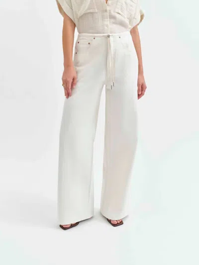 Daze Women's Madison Wide Leg Pants In Milkshake In Multi