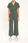 Daze Maverick Wide Leg Jumpsuit In Grass In Green