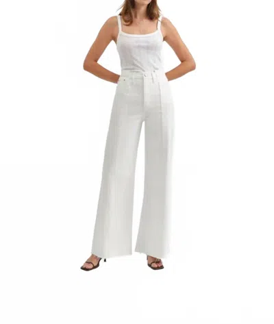 Daze Women's Palazzo Jean In White