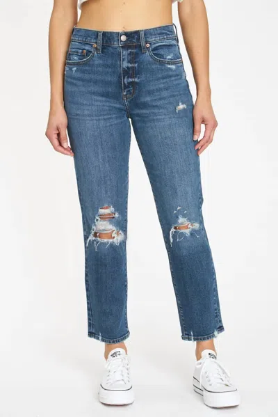 Daze Women's Straight Up High Rise Straight Jeans In A Plus In Multi