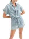 Daze Shore Shirt Top In Wild Card In Blue