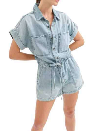 Daze Women's Surfside Romper In Wild Card In Blue
