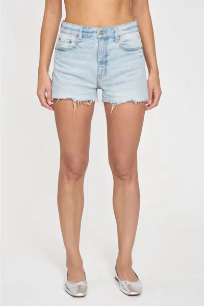 Daze Troublemaker High Waist Denim Cutoff Shorts In Gifted Vintage