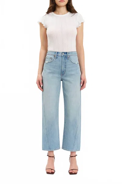 Daze Women's Westward Barrel Leg Jeans In Pulse In Blue
