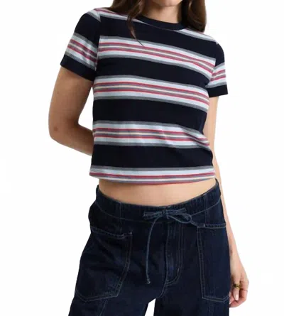 Daze Zuma Crew Neck Tee In Blue