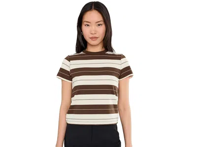 Daze Zuma Short Sleeve Crew Neck T-shirts In Brown