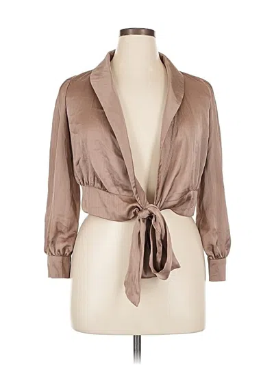Pre-owned Dazy 3/4 Sleeve Blouse In Brown