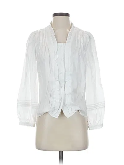 Pre-owned Dazy 3/4 Sleeve Blouse In White