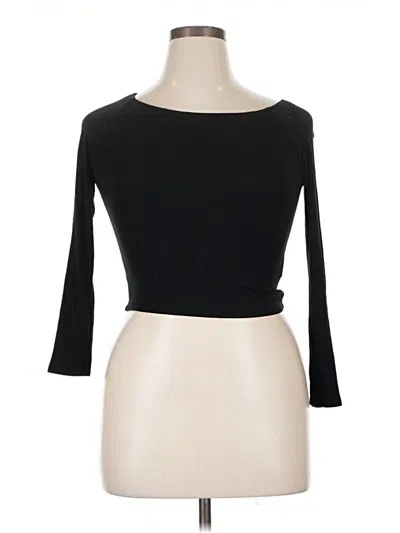 Pre-owned Dazy 3/4 Sleeve T-shirt In Black