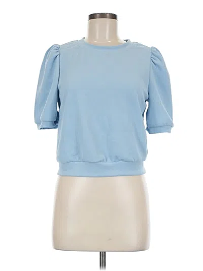 Pre-owned Dazy 3/4 Sleeve T-shirt In Blue