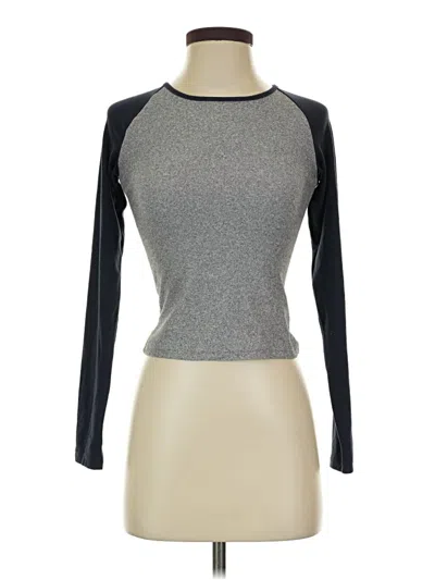 Pre-owned Dazy 3/4 Sleeve T-shirt In Gray