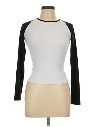 Pre-owned Dazy 3/4 Sleeve T-shirt In Silver