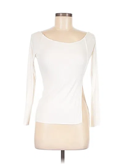 Pre-owned Dazy 3/4 Sleeve T-shirt In White