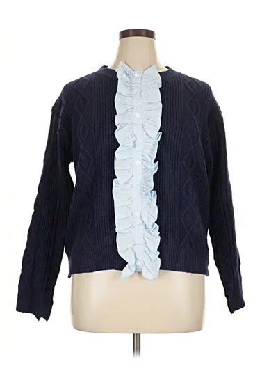 Pre-owned Dazy Cardigan Sweater In Blue