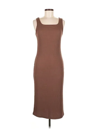 Pre-owned Dazy Casual Dress In Brown