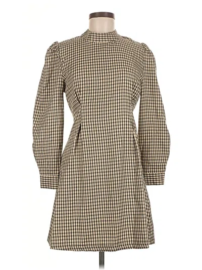 Pre-owned Dazy Casual Dress In Brown