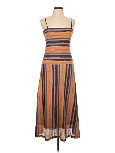 Pre-owned Dazy Casual Dress In Brown