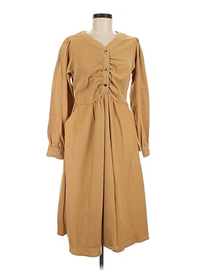 Pre-owned Dazy Casual Dress In Tan